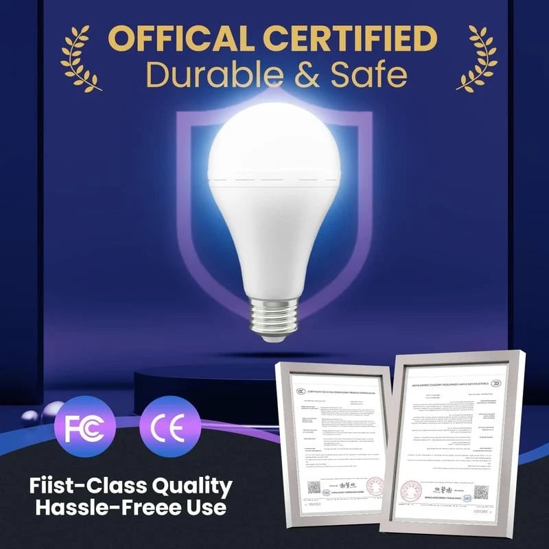 Rechargeable Emergency Light Bulbs