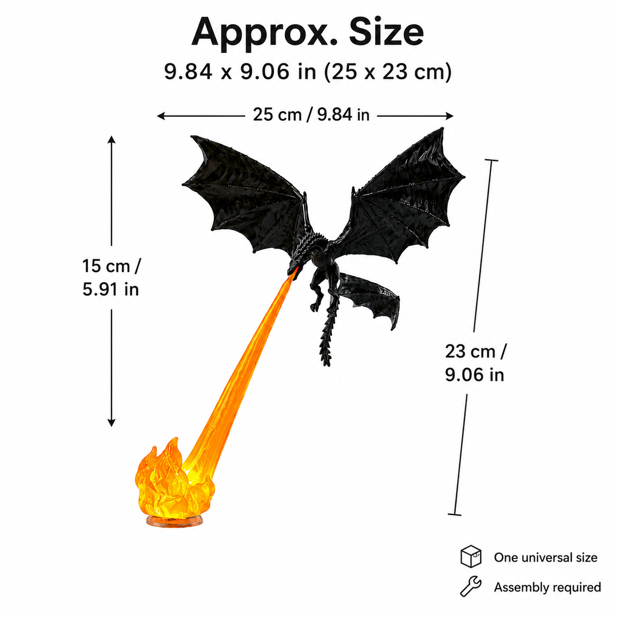 Dragon Breath LED Display Lamp – Fire & Ice Fantasy Dragon Decor