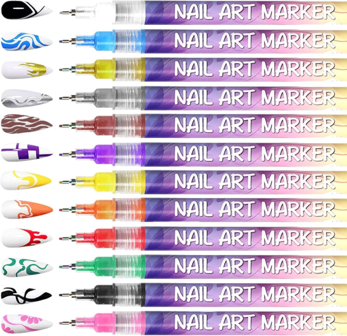 🔥Last Day 50%OFF🎨12 Colors Nail Art Pens Set